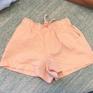 H&M Light Peach High Waist Women's Shorts